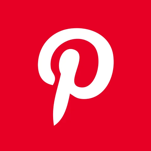 Pinterest-Logo in Original-Kachel-Design – Icon für visuelles Social Media, Inspiration und kreative Inhalte