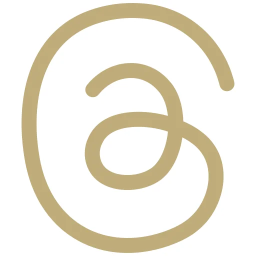 Threads-Logo als stilisiertes Symbol – modernes Icon für soziale Kommunikation oder Community-Plattform